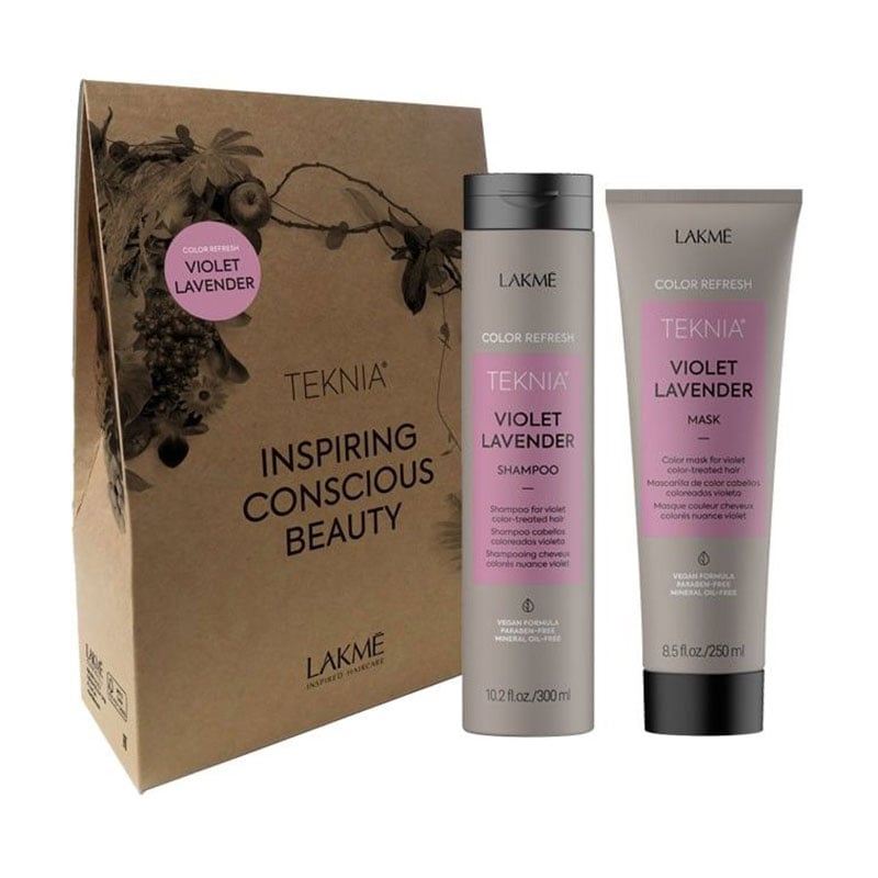 Набір для волосся Lakme Teknia Color Refresh Violet Lavender (шампунь, 300 мл + маска, 250 мл)